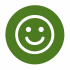 Minimalist Green Smiley Badge